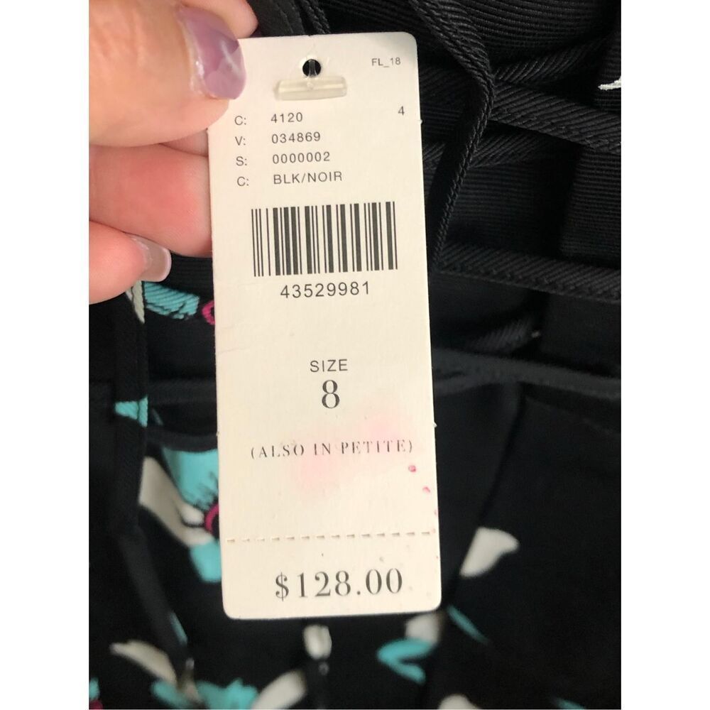 Anthropologie Maeve Zadie Floral Lace-Up Midi Skirt Sz 8 NWT Cottagecore Romanti - Picture 10 of 14
